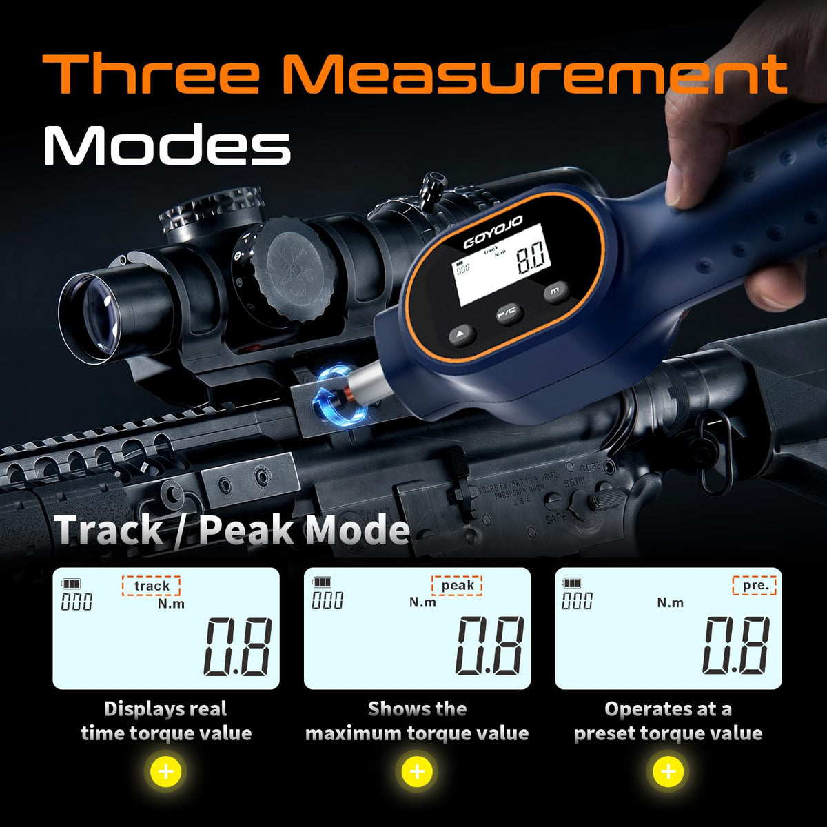Digital Torque Screwdriver 1/4" Adjustable Set with Buzzer & Magnetic Bits S8264