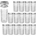 15 Pack 12 oz Mason Jars with Lids I26268