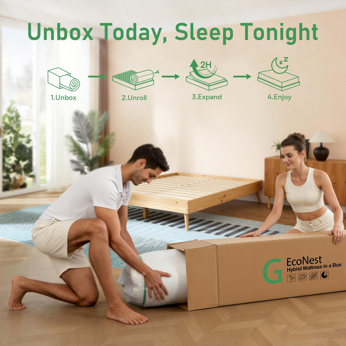 14 Inch Hybrid Memory Foam Full Size Mattress X6497
