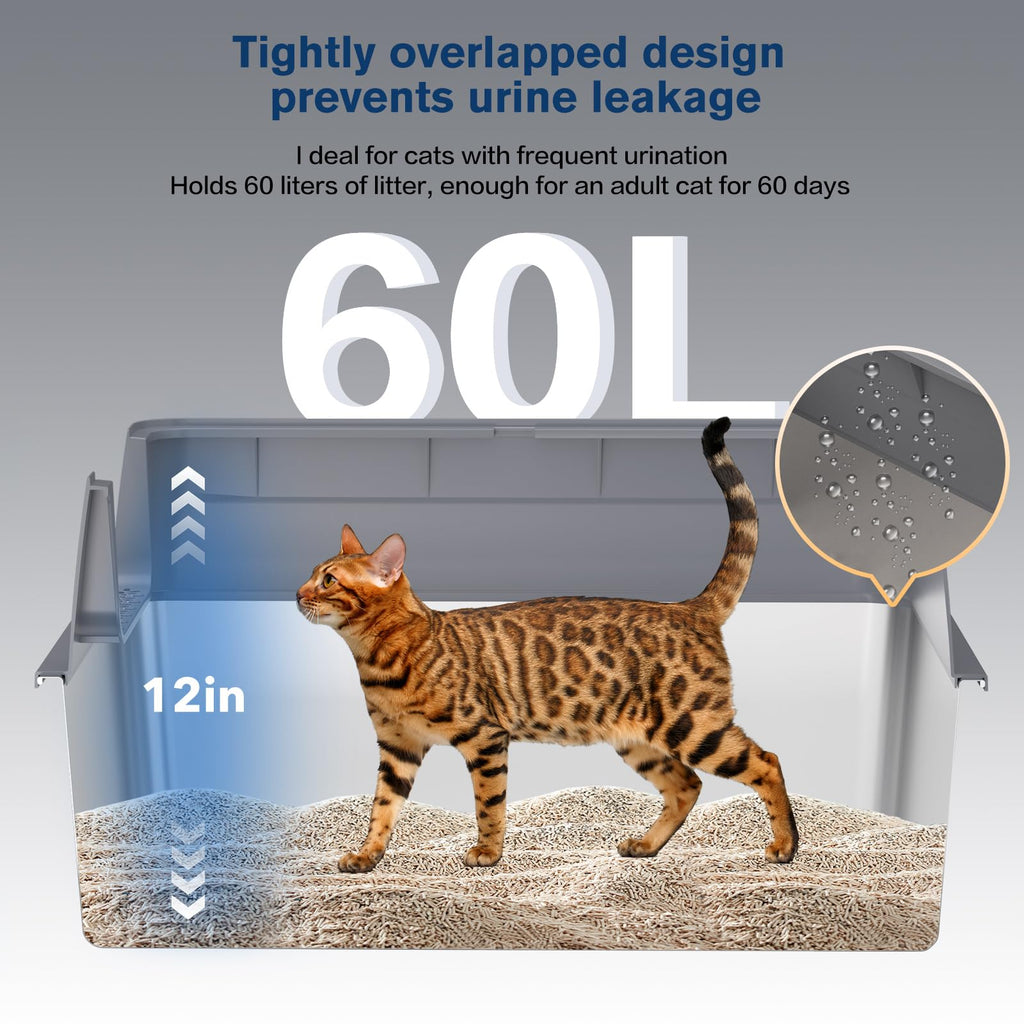 Stainless Steel XXL Litter Box U94659