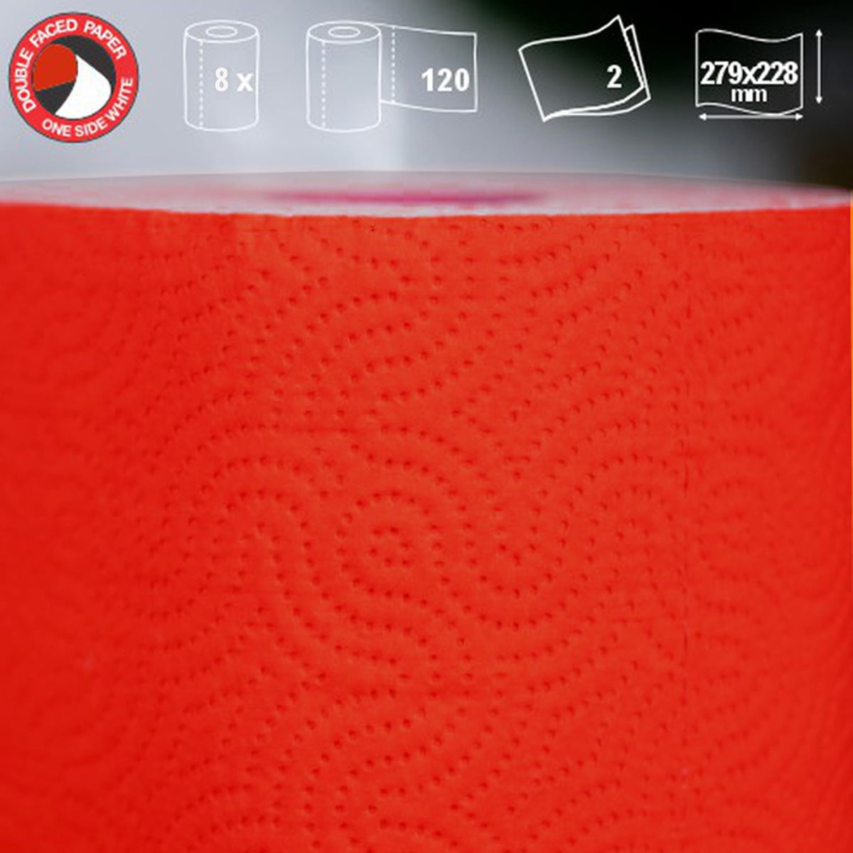 Jumbo Roll 2 Ply Paper Towel Set of 8 K910