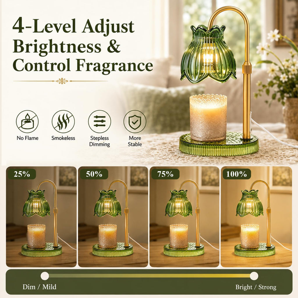 Candle Warmer Lamp with Timer Dimmer S48586