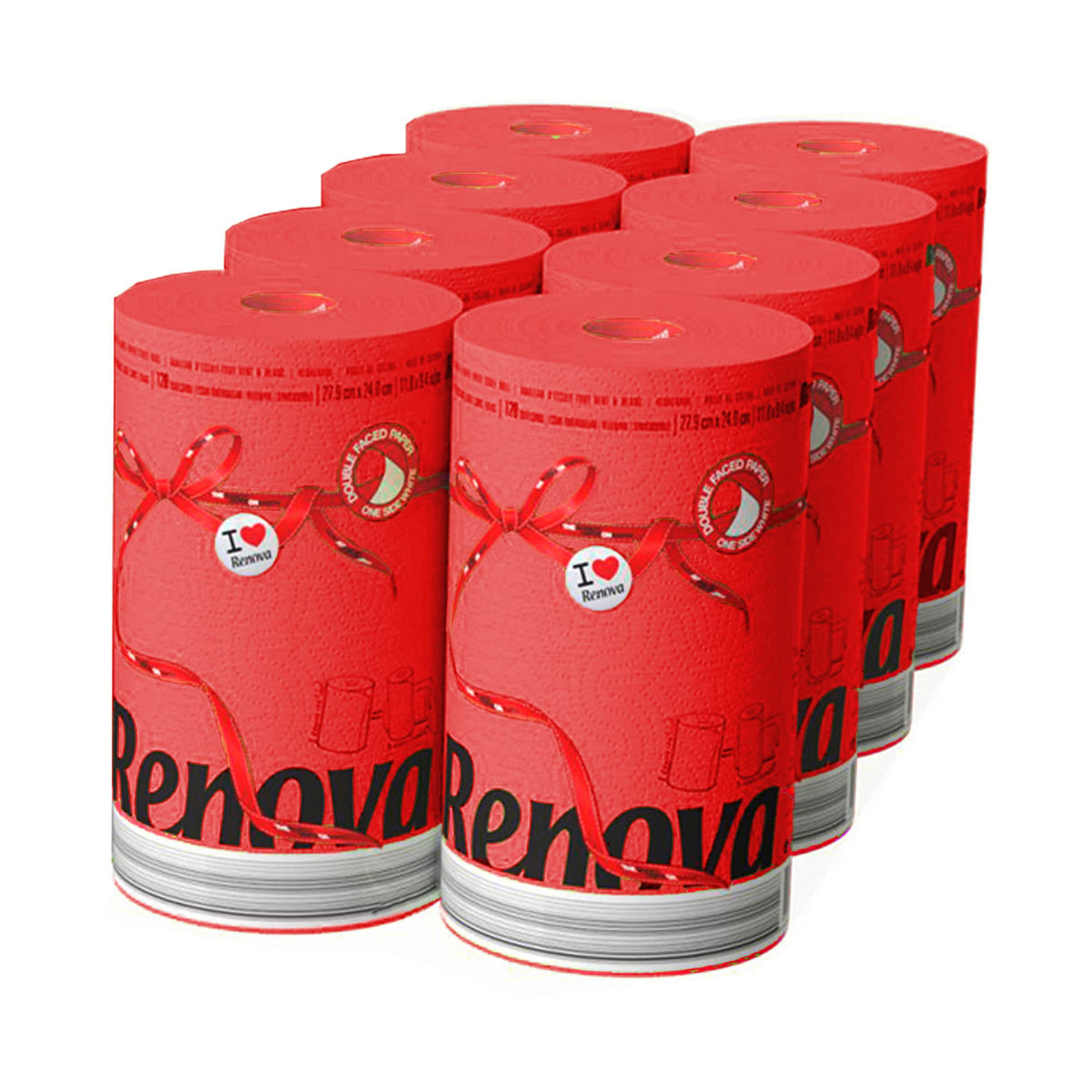 Jumbo Roll 2 Ply Paper Towel Set of 8 K910