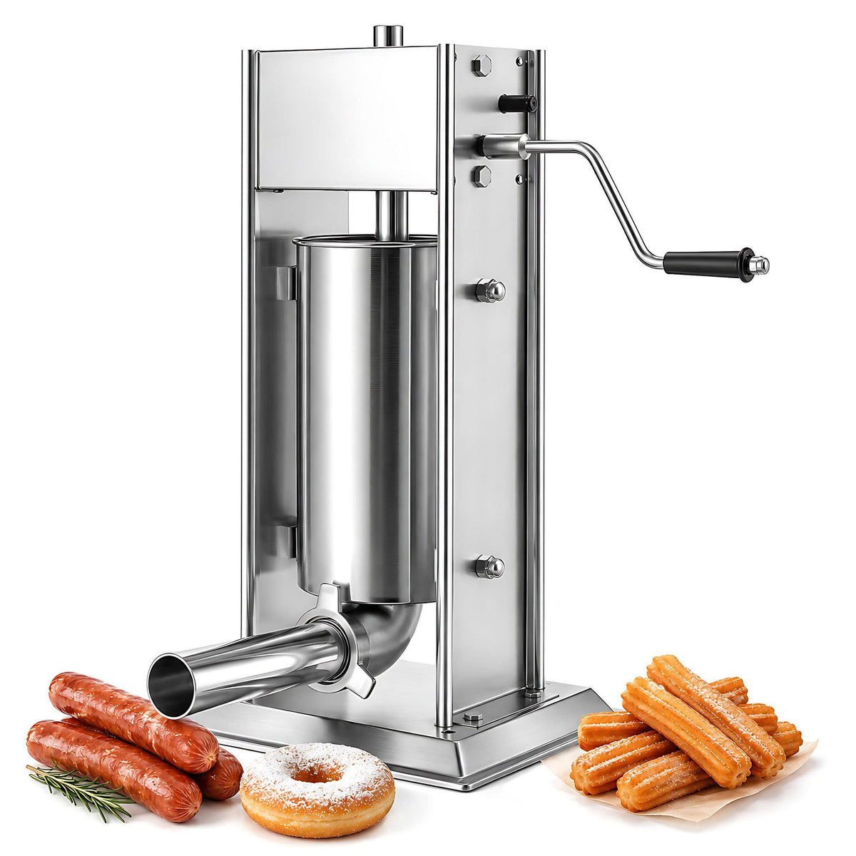 3L/5L/7L Sausage Stuffer & Churro Maker 304 Stainless Steel B9479