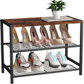 3-Tier Narrow Shoe Rack with Metal Shelves H832