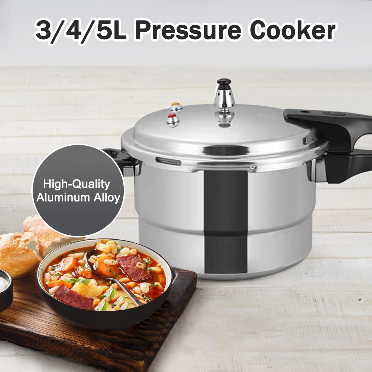 3 Quart Aluminum Pressure Cooker S816256