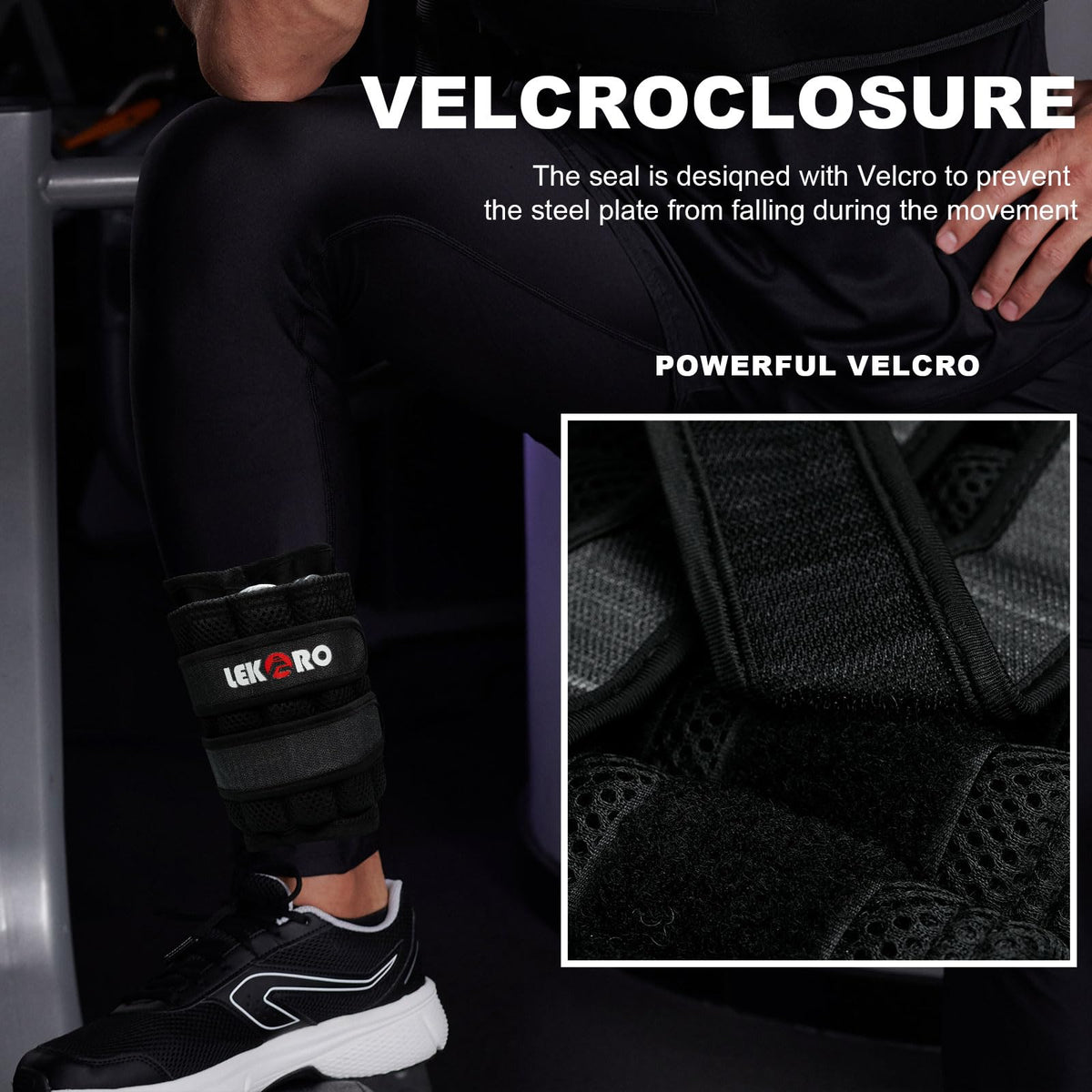 Ankle Weights Wrist Weights, 1 Pair Adjustable Removable Steel B7277