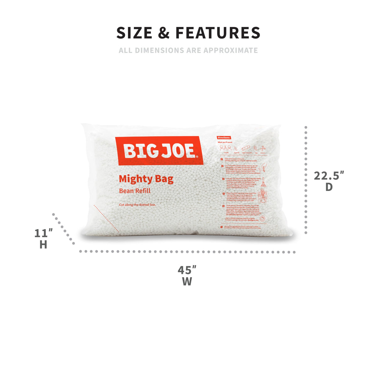 Polystyrene Bean Refill 100 Liters O6342