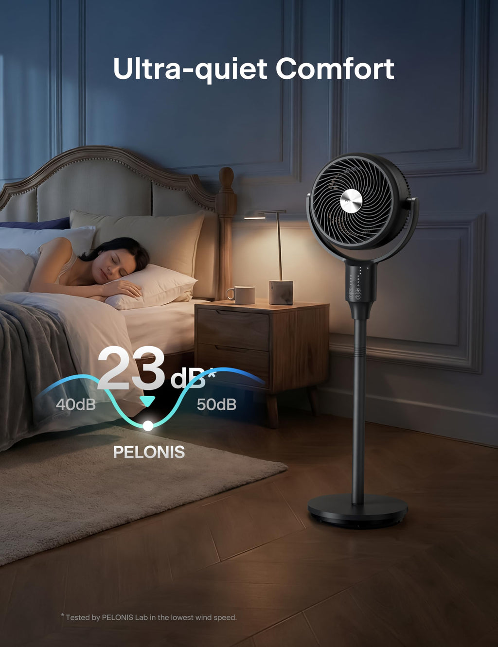 Grey Air Circulator Fan with Remote Y5958