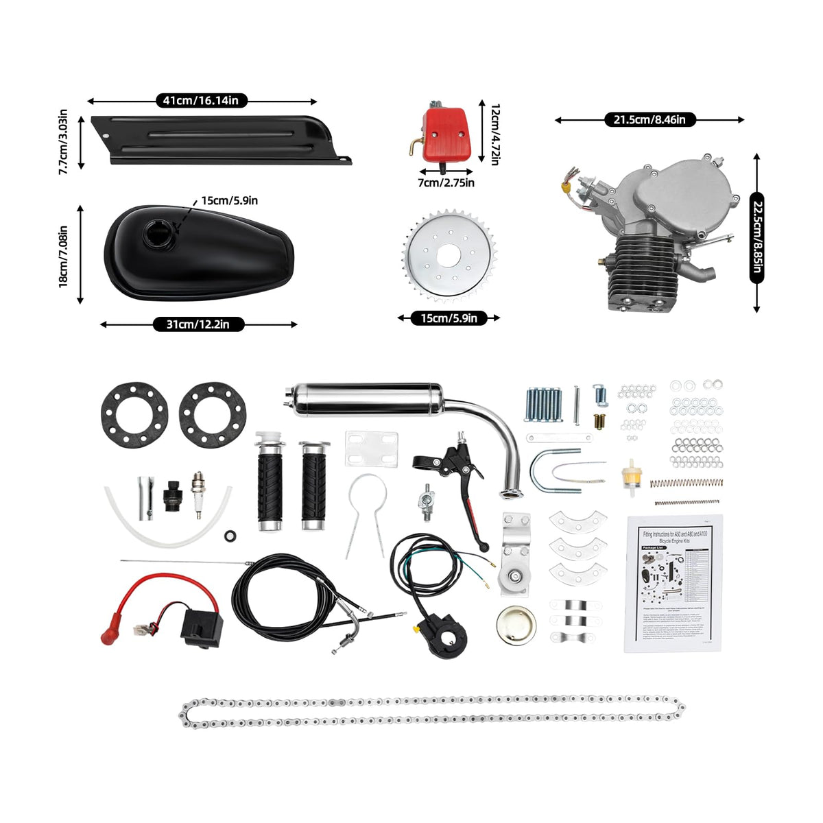 2 Stroke 100cc Bicycle Engine Kit K313897