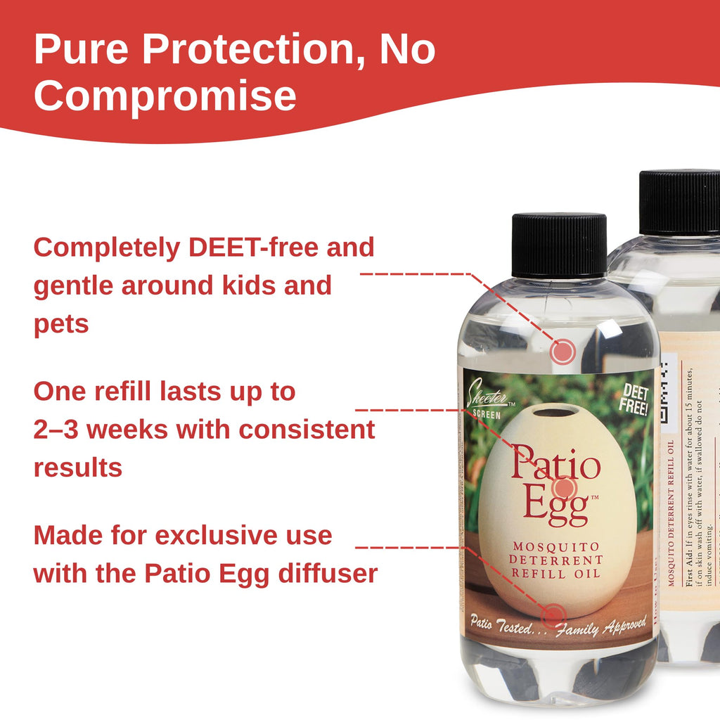 Patio Egg Refill Oil 8 Fl Oz 2 Pack V80707