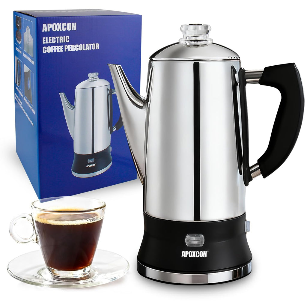 12 Cup Stainless Steel Electric Coffee Percolator W57401