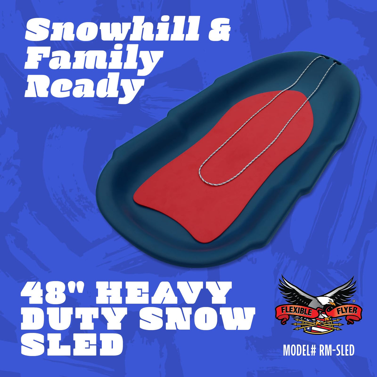 Heavy Duty Plastic Snow Sled I11602
