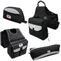 4-Piece Nylon Saddle Bag Set with Horn Bag, Cantle Bag & Pommel Bag X626