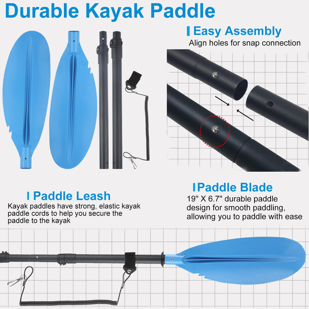 Telescoping Adjustable Kayak Paddle 70" to 95" K748772