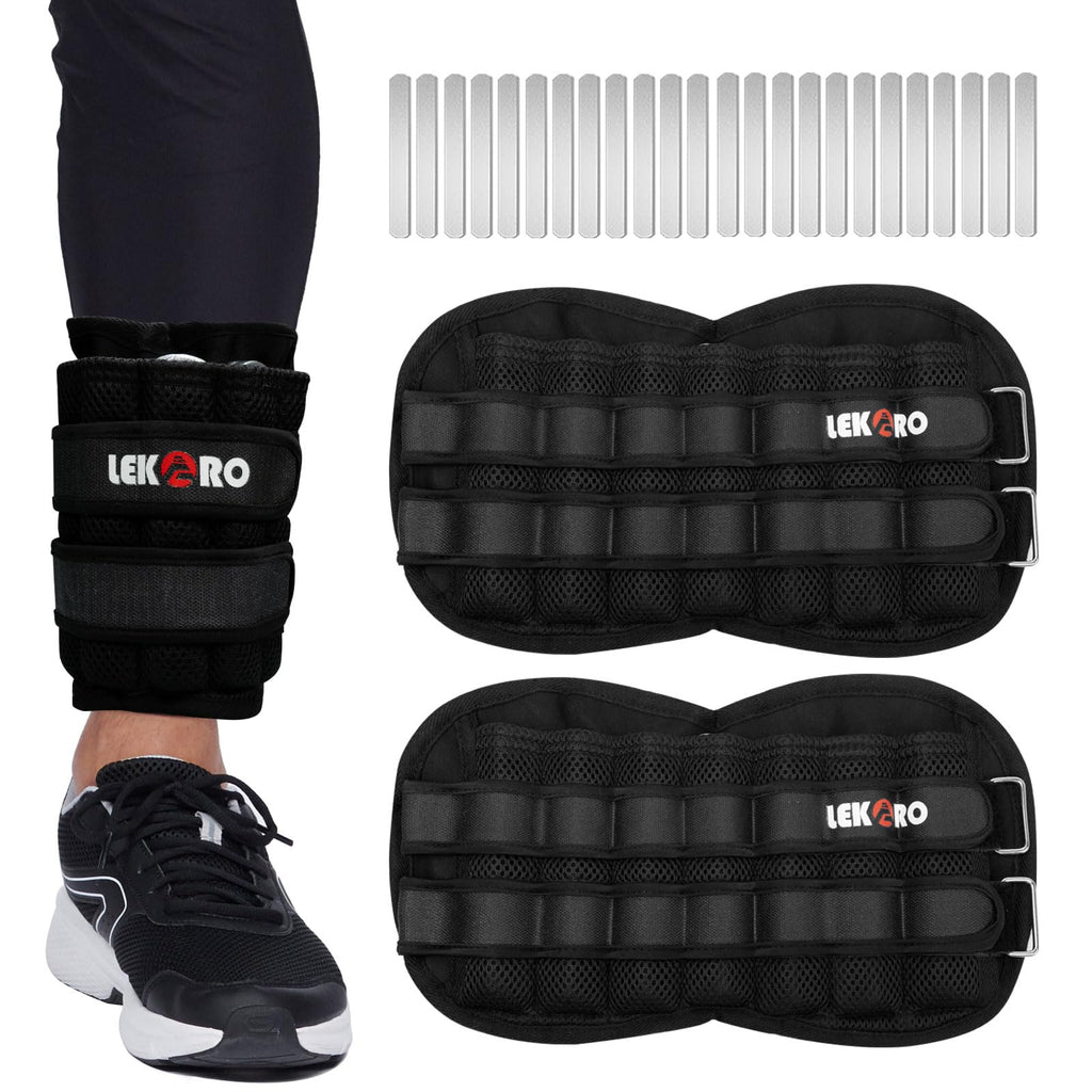 Ankle Weights Wrist Weights, 1 Pair Adjustable Removable Steel B7277
