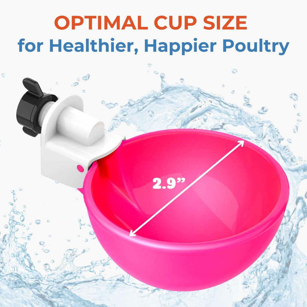 Automatic Chicken Waterer Cups 5 Pack P614