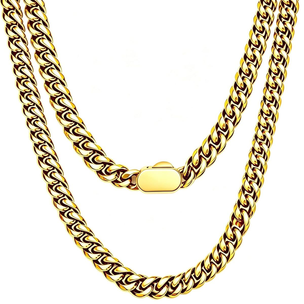 Stainless Steel 6mm Cuban Link Chain Necklace O787