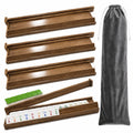 Acacia Wooden Mahjong Racks with Pushers U2489