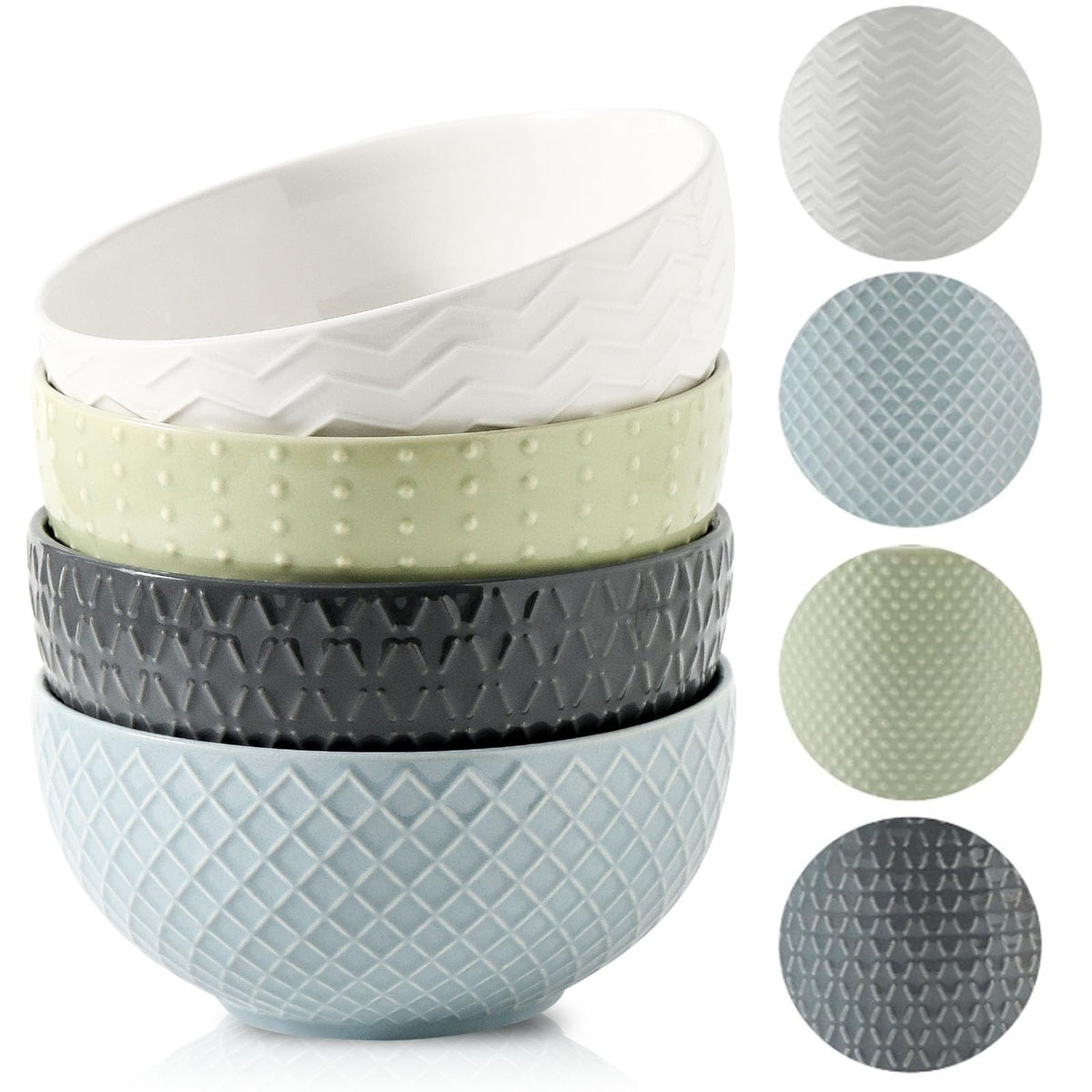 Ceramic Cereal Bowls Set of 4 D27778
