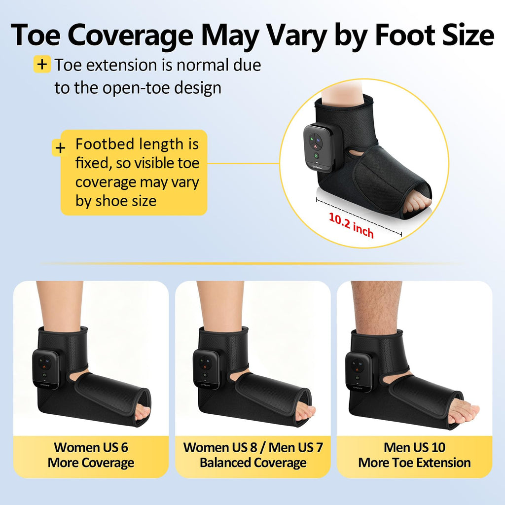 Portable Air Compression Foot Massager with Heat L902060