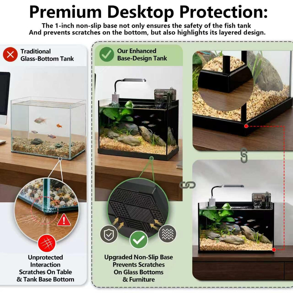 2.8 Gallon Glass Aquarium Starter Kit Z677