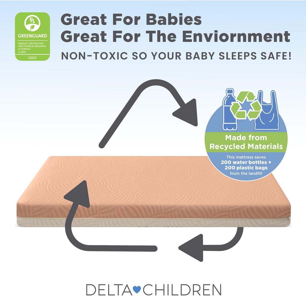 Apricot White Breathable Baby Crib & Toddler Mattress C109