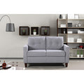 Light Gray Tufted Upholstered Loveseat N676