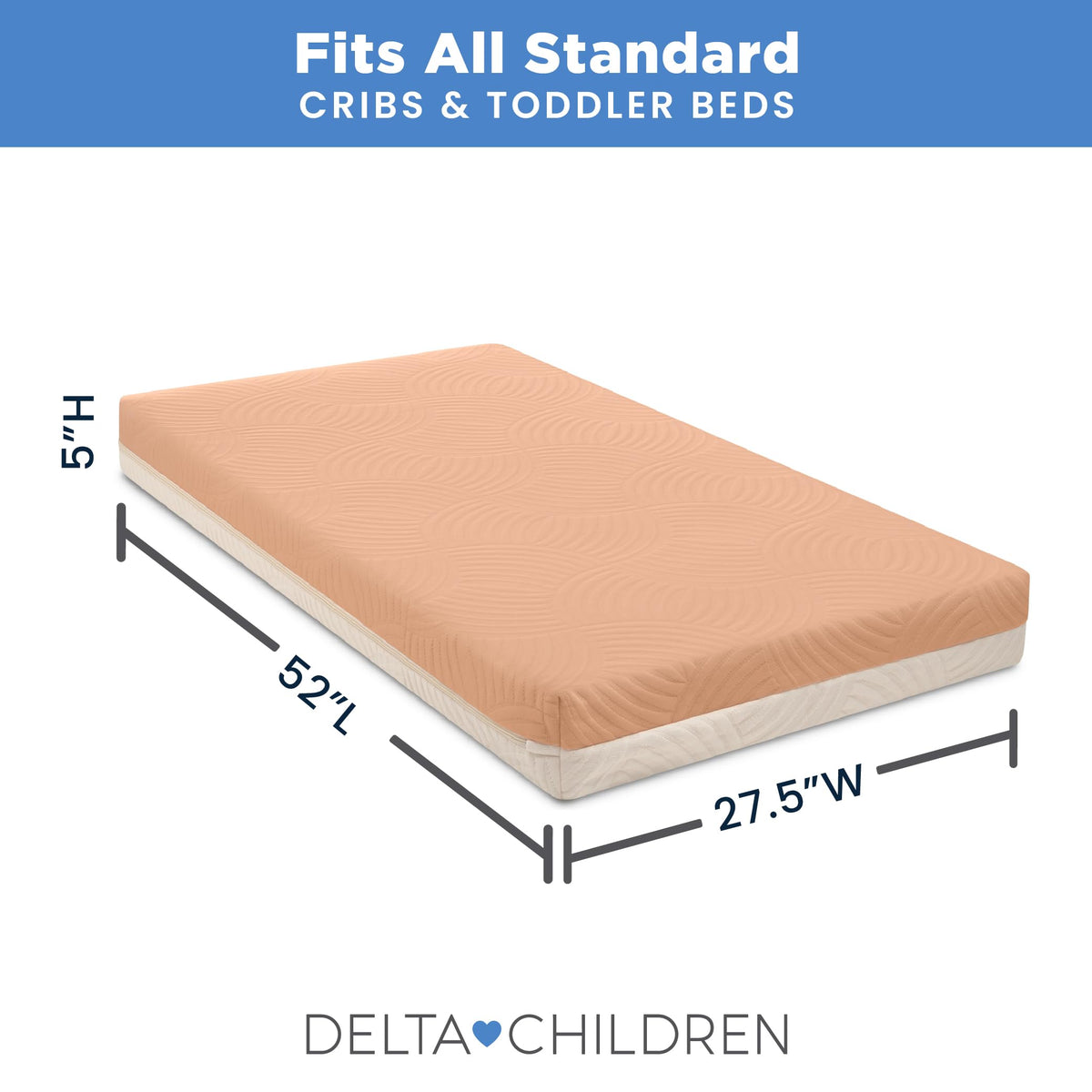 Apricot White Breathable Baby Crib & Toddler Mattress C109