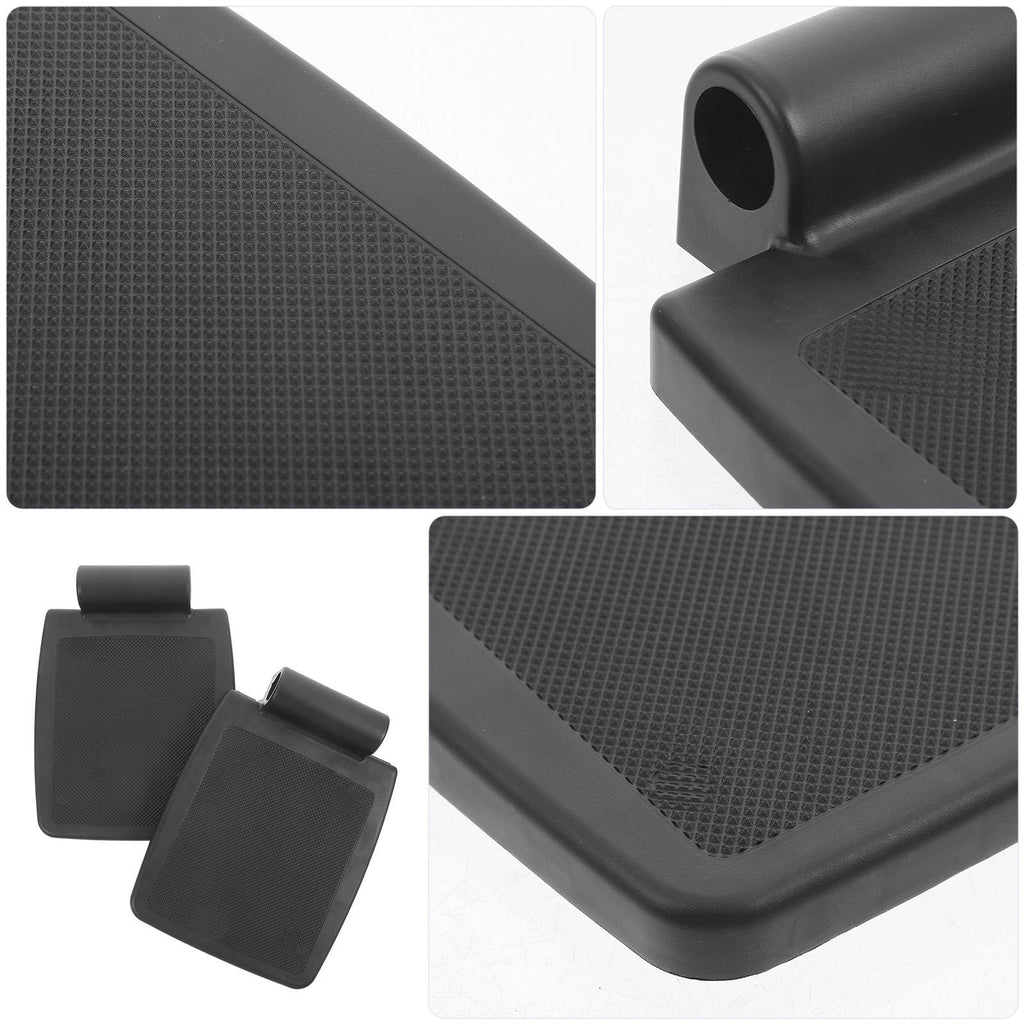 2pcs Black Non-Slip Wheelchair Footrest Replacement Pads K170