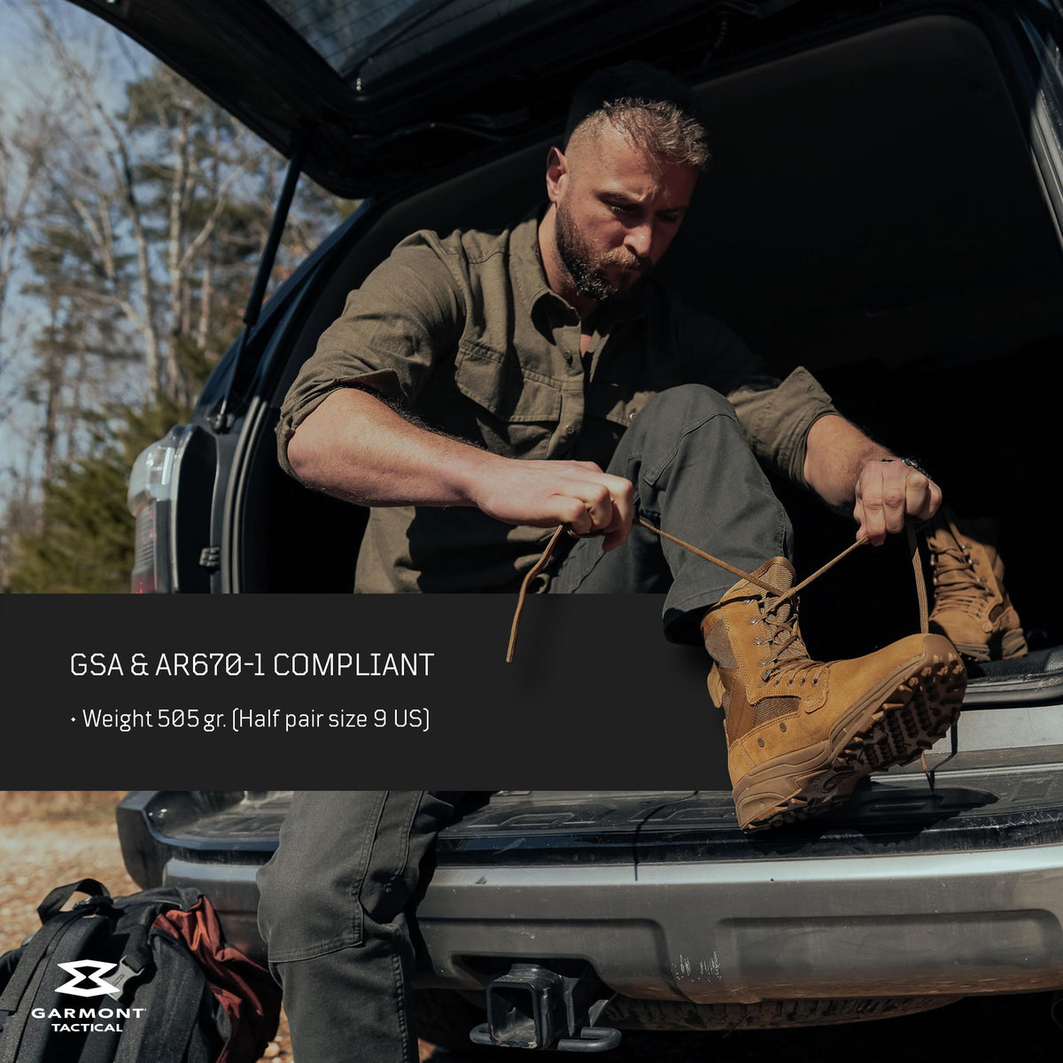 Coyote Suede Combat Boots P649