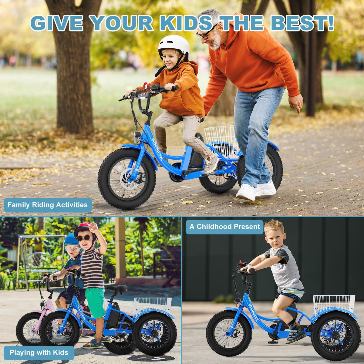 16 Inch 250W 24V Blue Electric Tricycle M399632