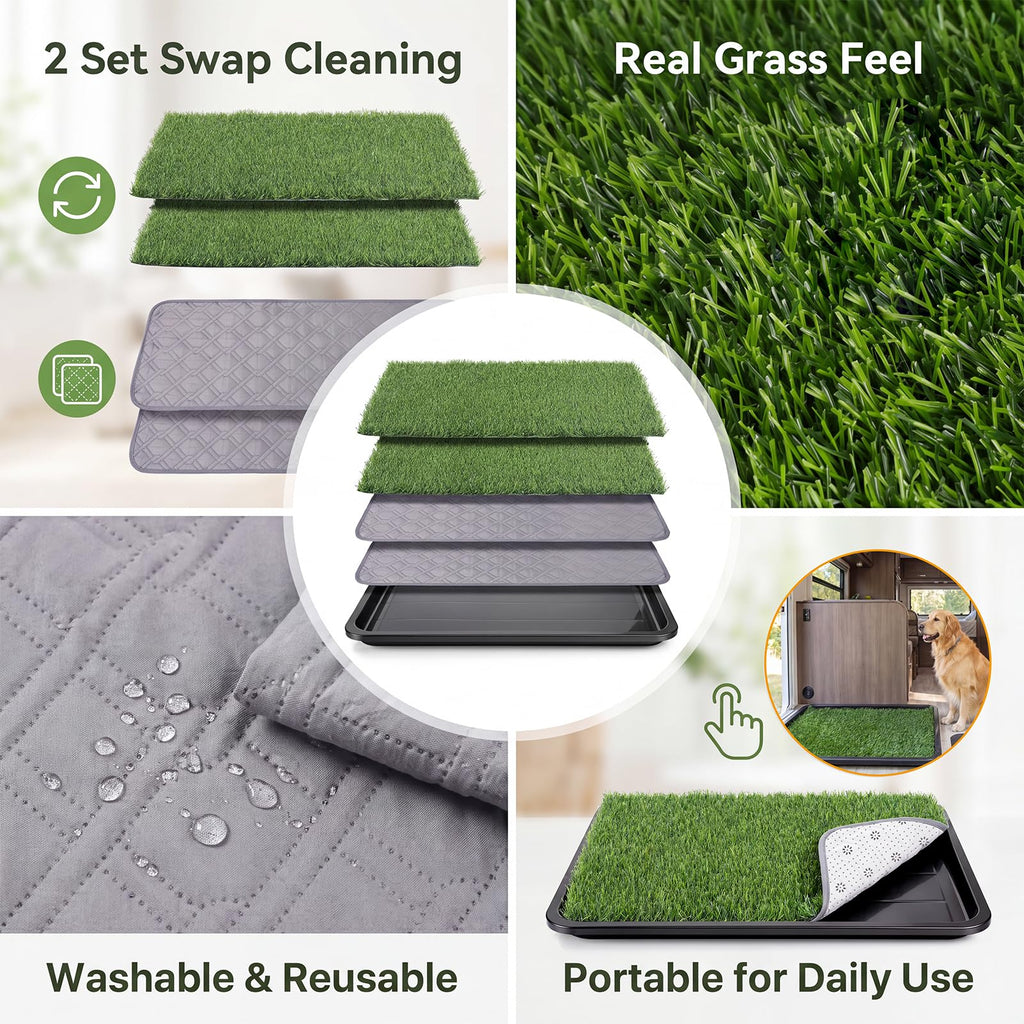 Dog Grass Pad with Tray 30 x 20 in N42197