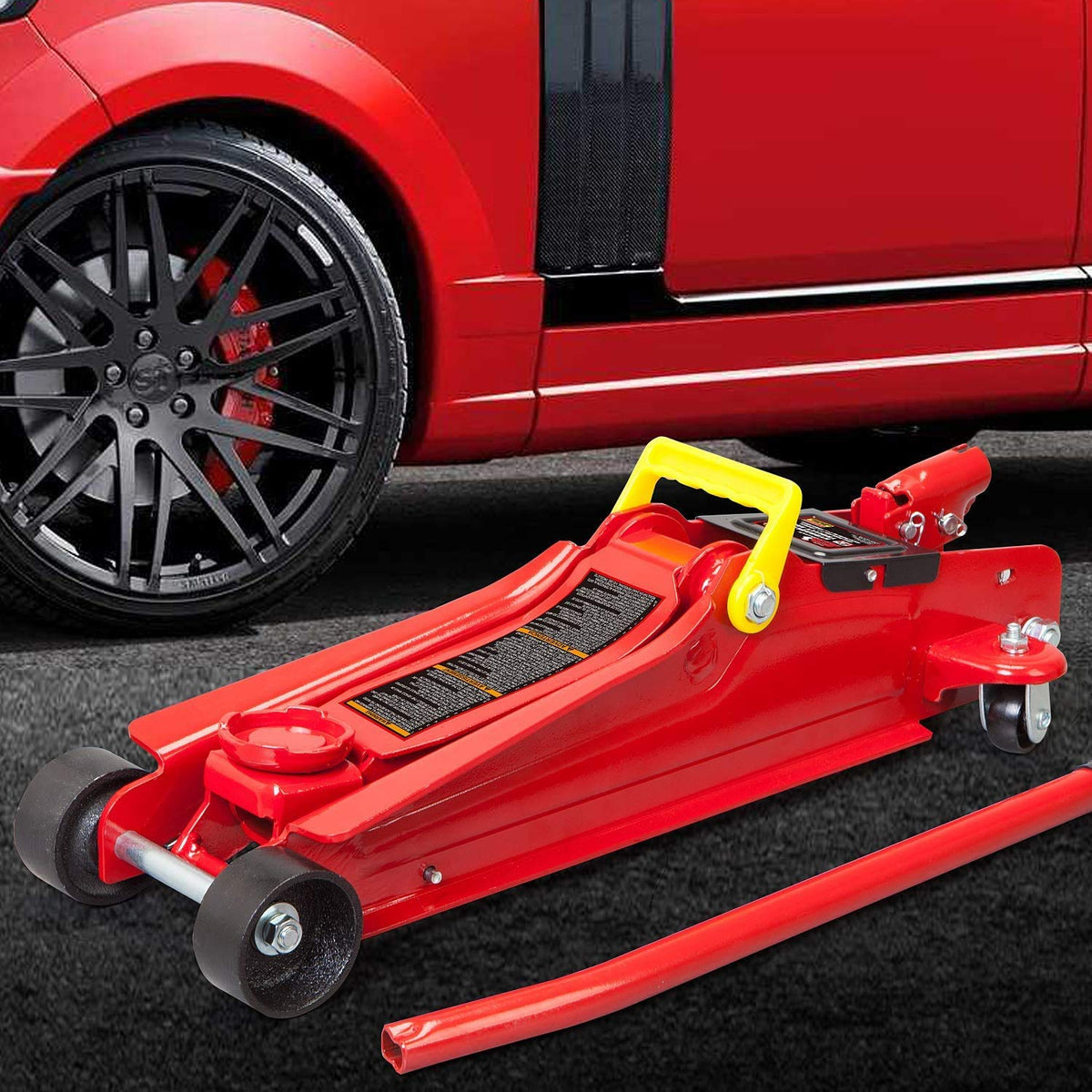 2.5 Ton Low Profile Trolley Floor Jack with Single Piston Quick Lift Pump P3953