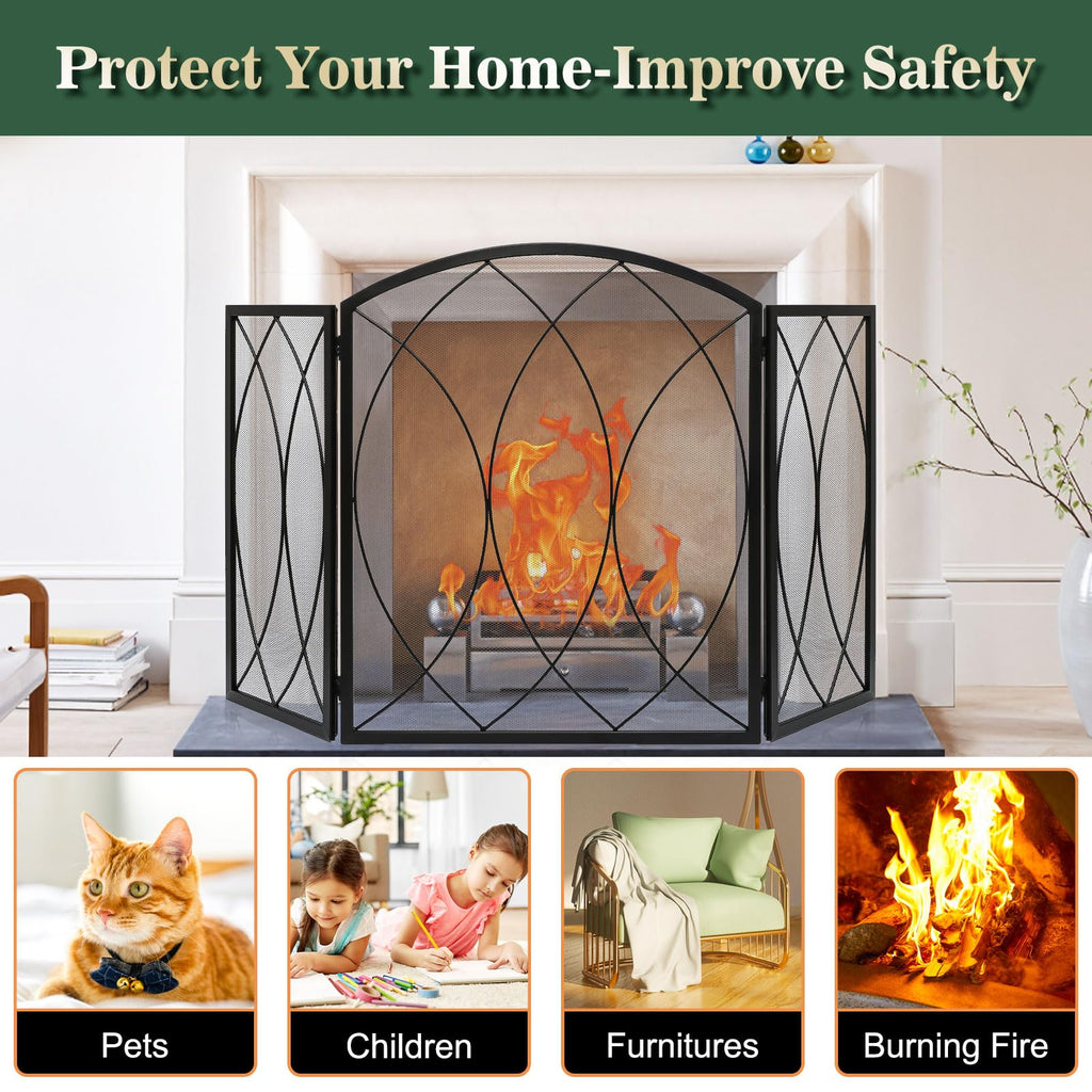 Wrought Iron Fireplace Screen C756313