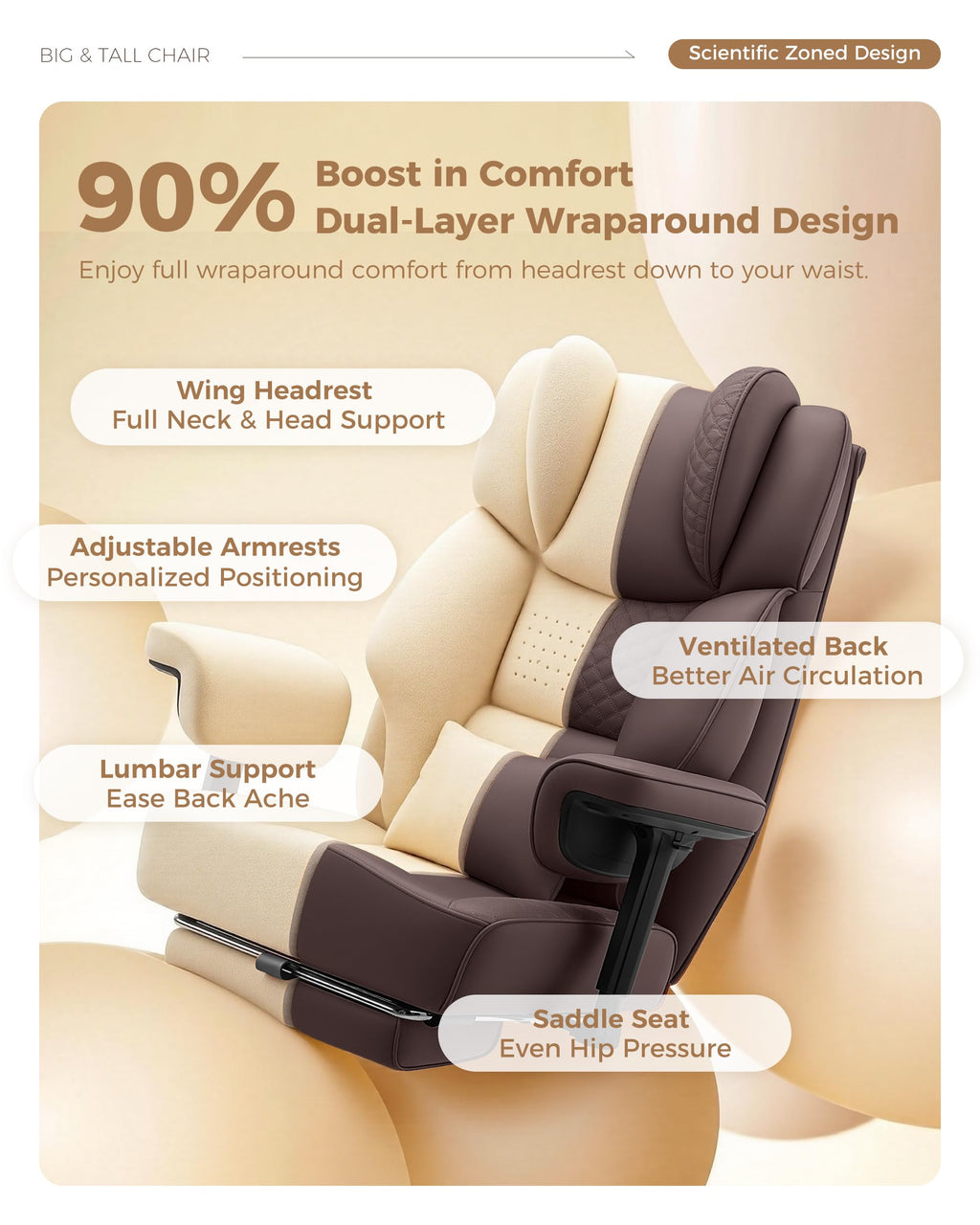 Big and Tall Ergonomic Office Chair Q50153