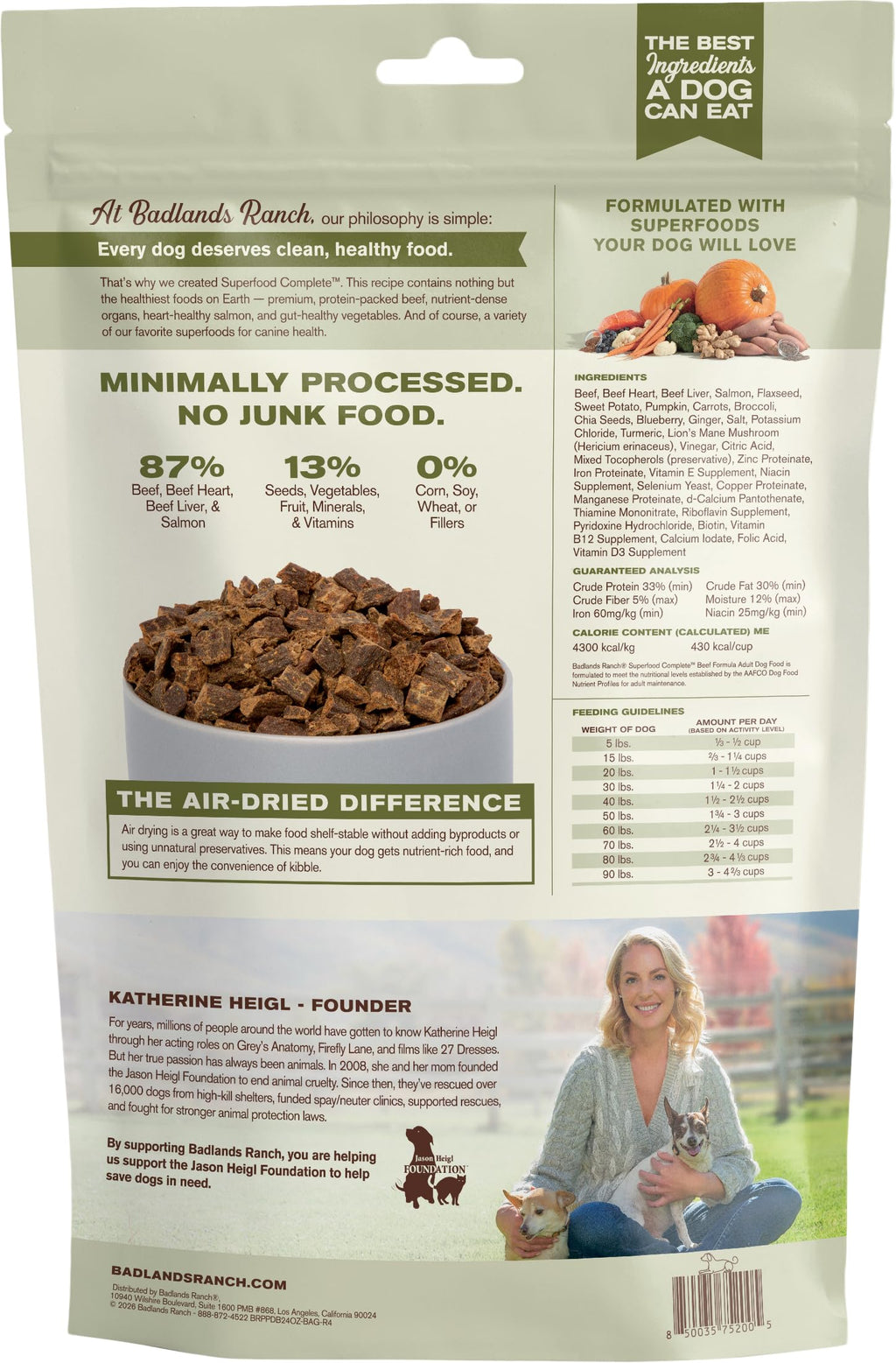 Air-Dried Beef Dog Food 24 oz U8108