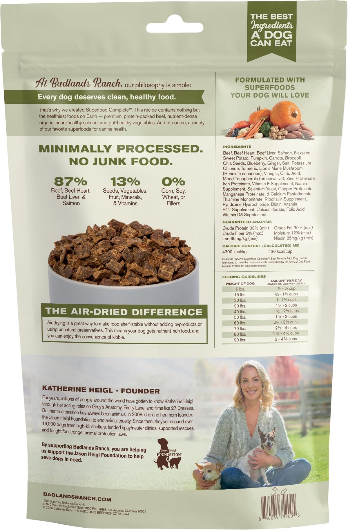 Air-Dried Beef Dog Food 24 oz U8108