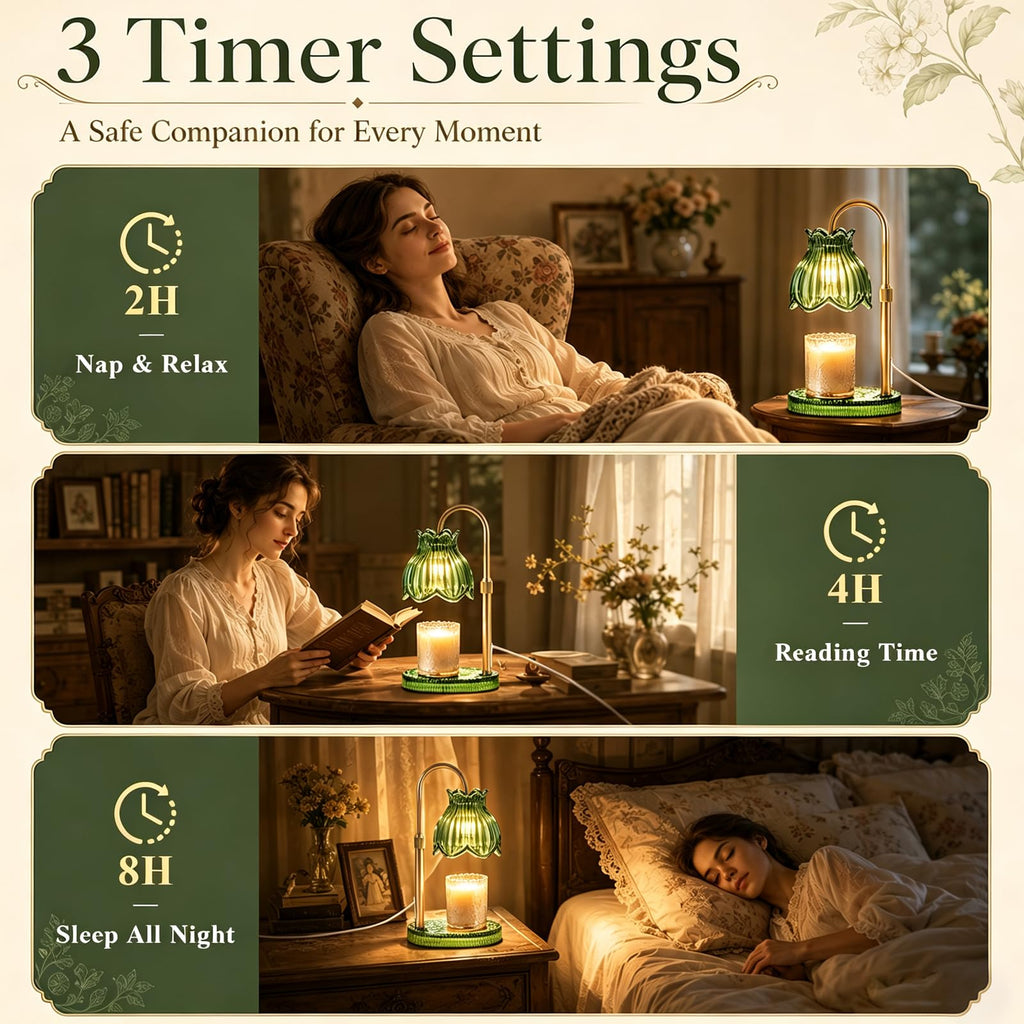 Candle Warmer Lamp with Timer Dimmer S48586
