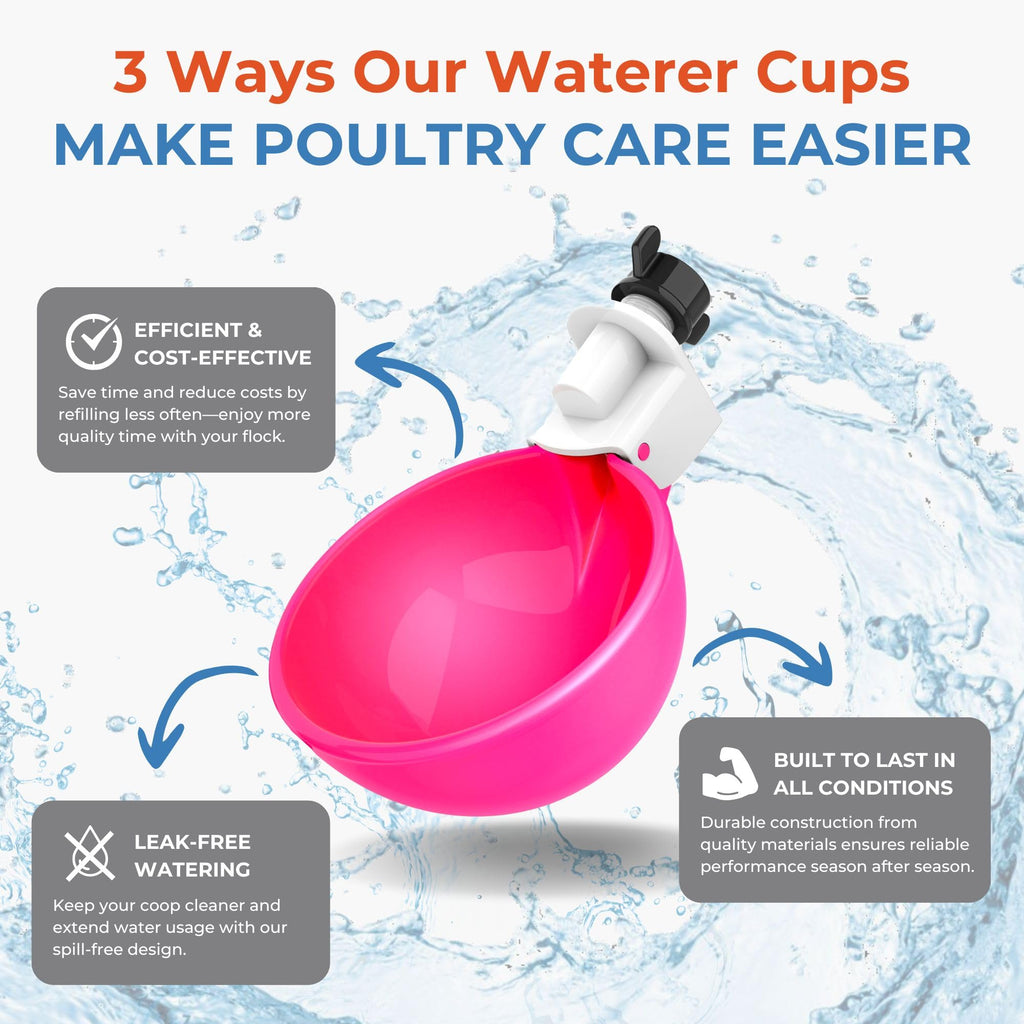 Automatic Chicken Waterer Cups 5 Pack P614