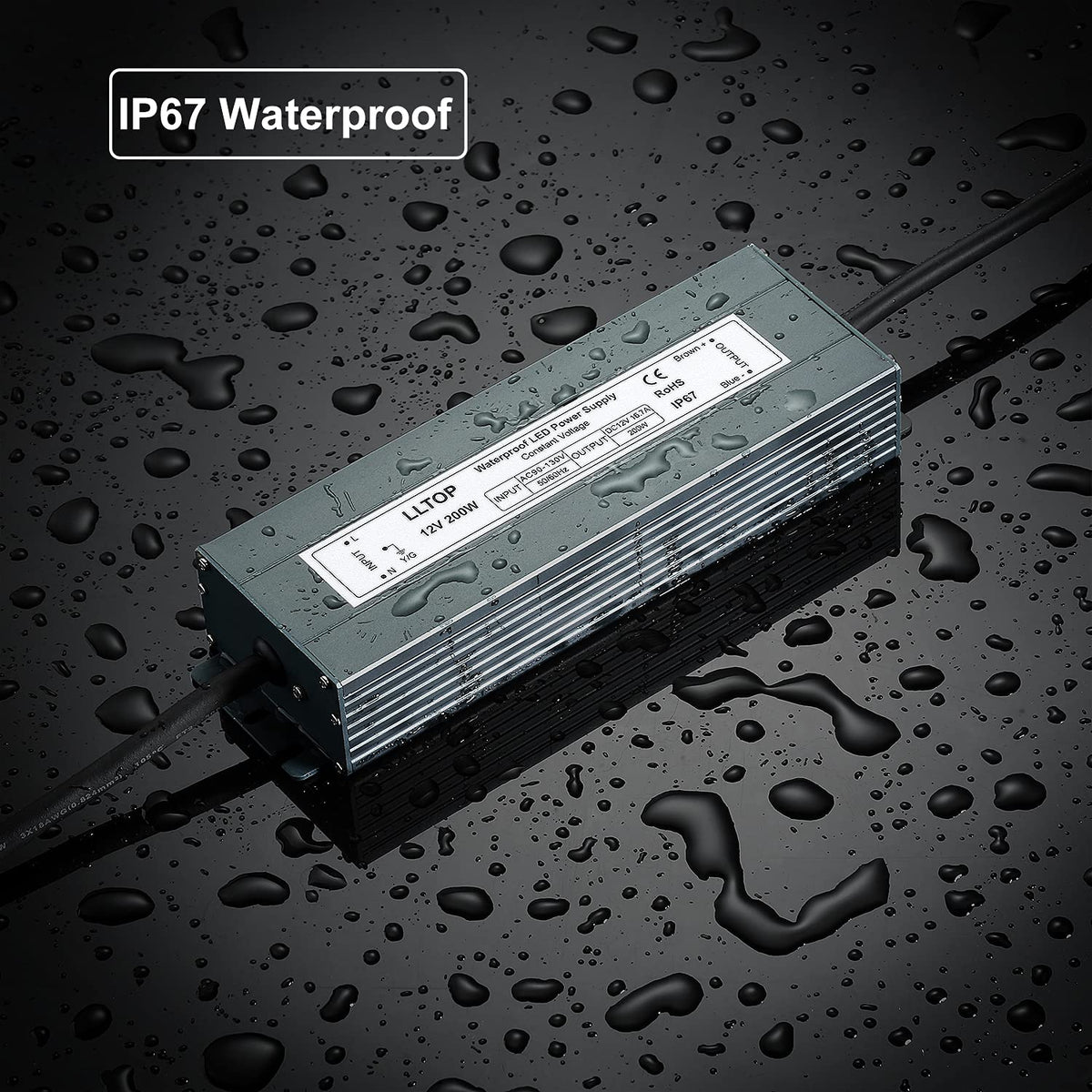 12V DC Waterproof IP67 Power Supply 200W 16.7A N5263
