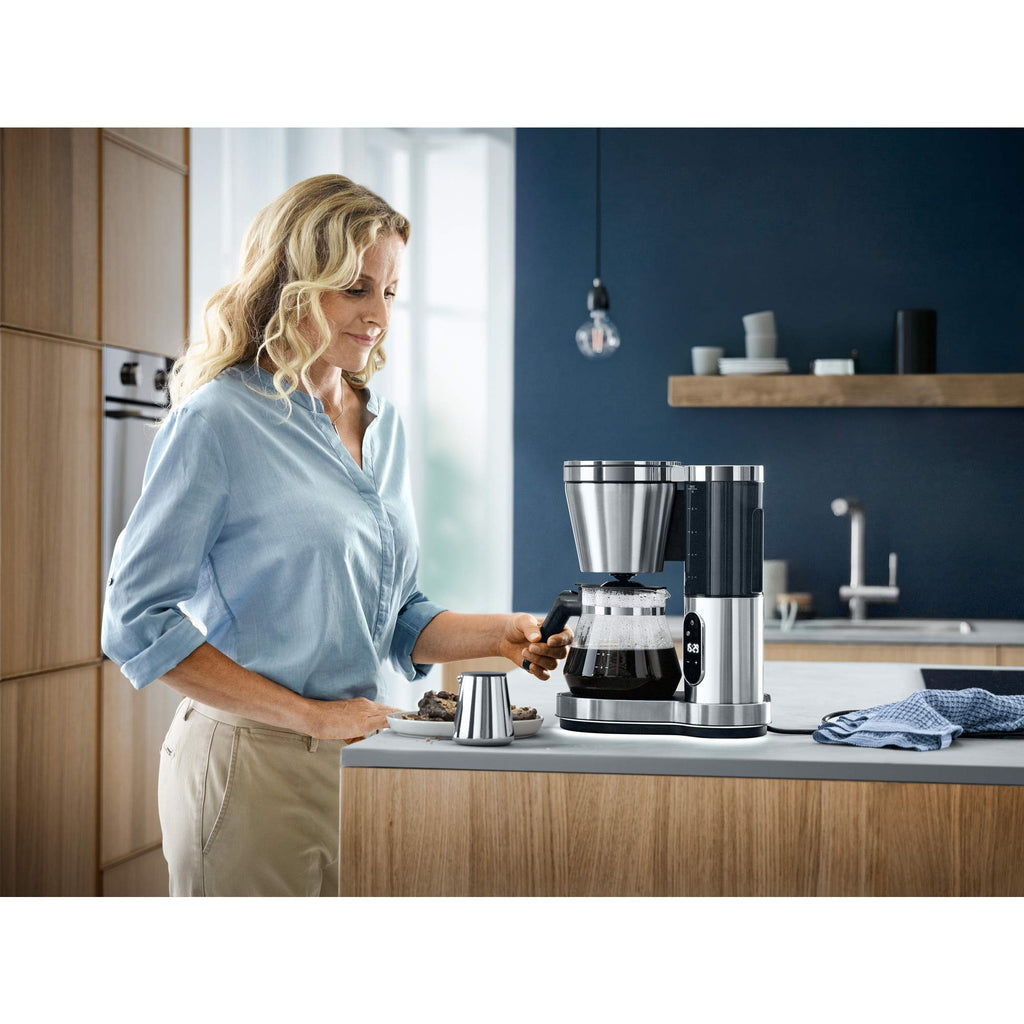 Filter Coffee Machine with Glass Carafe, 10 Cups, Timer, 1000W Y559