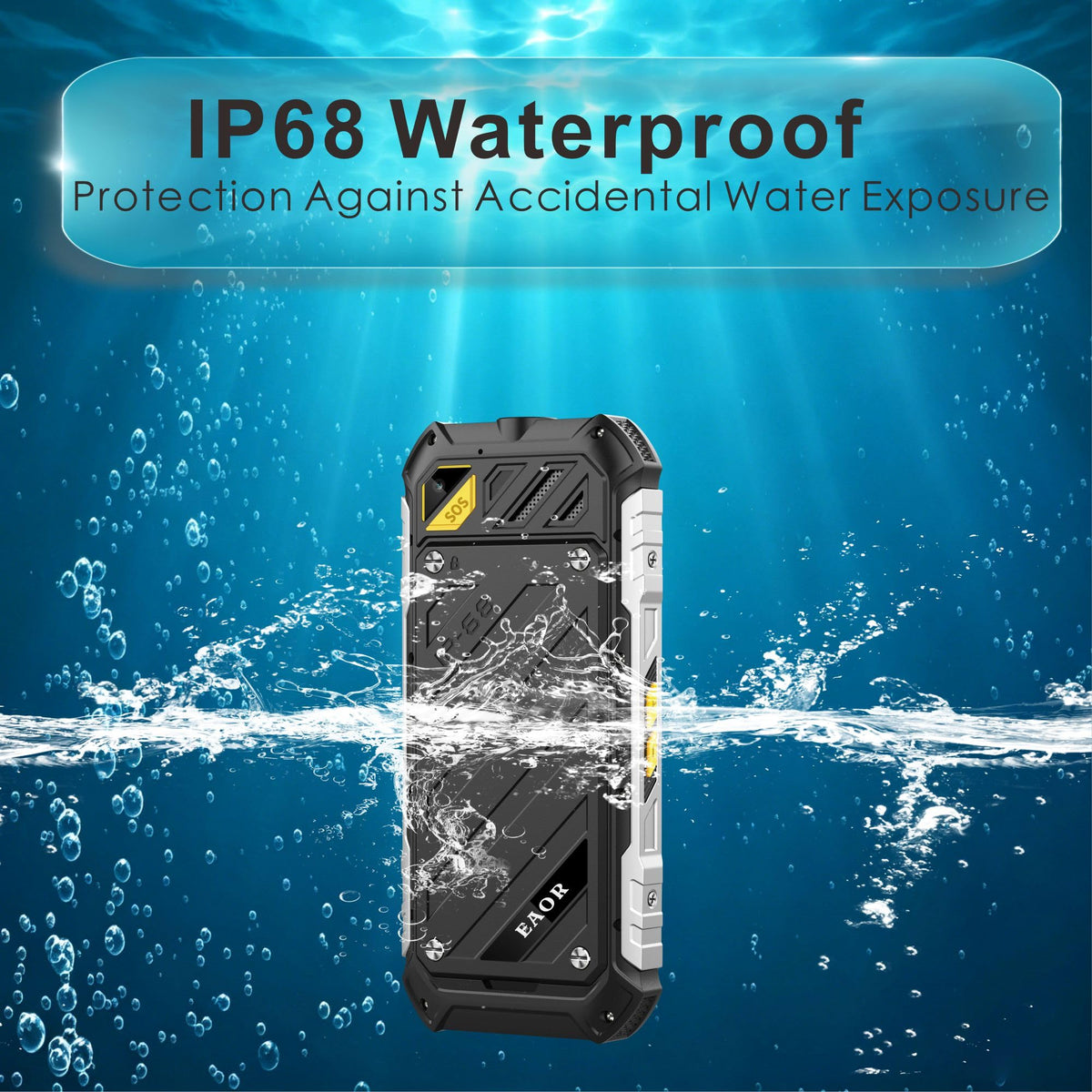 Unlocked Rugged Phone 2.4" Screen IP68 4500mAh K996