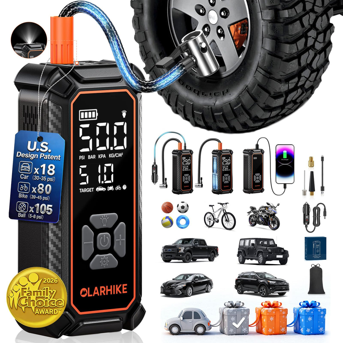 Portable Air Compressor Dual Power N2532