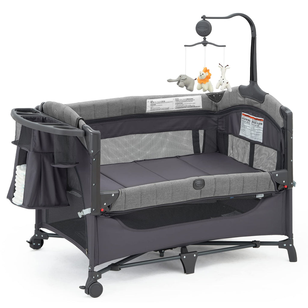 5-in-1 Pack and Play with Bassinet and Changing Table U131