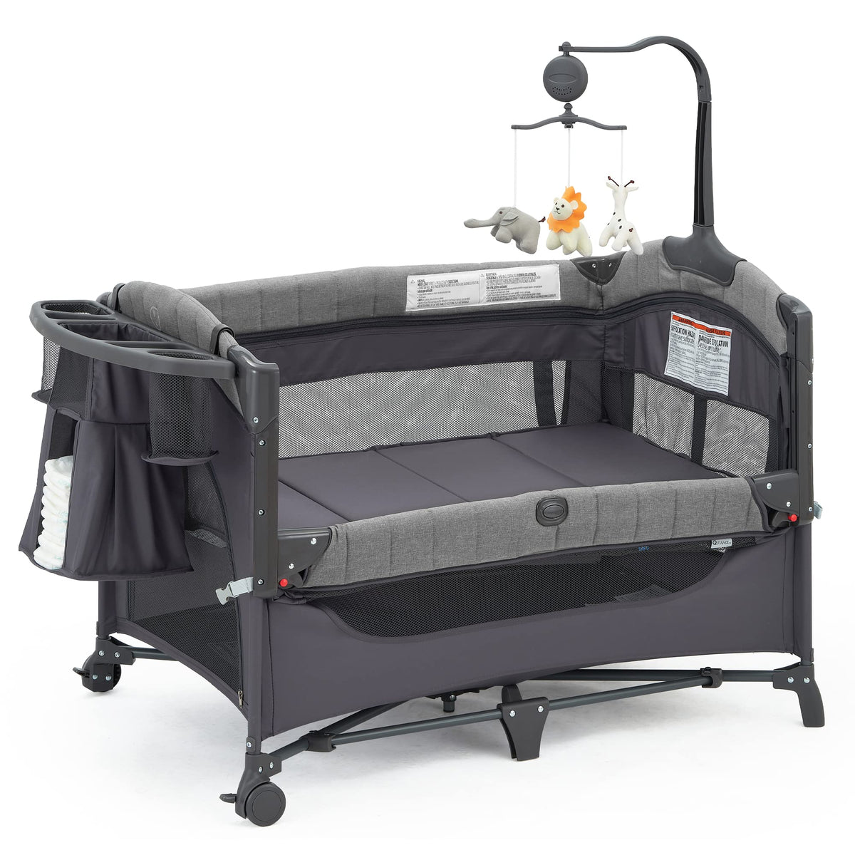 5-in-1 Pack and Play with Bassinet and Changing Table U131