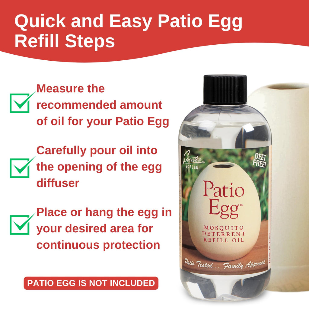 Patio Egg Refill Oil 8 Fl Oz 2 Pack V80707