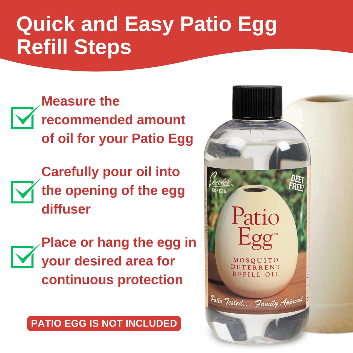 Patio Egg Refill Oil 8 Fl Oz 2 Pack V80707