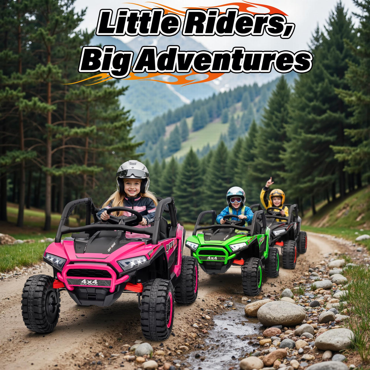24V 2 Seater Off-Road UTV Ride on Car with Remote Control P403392