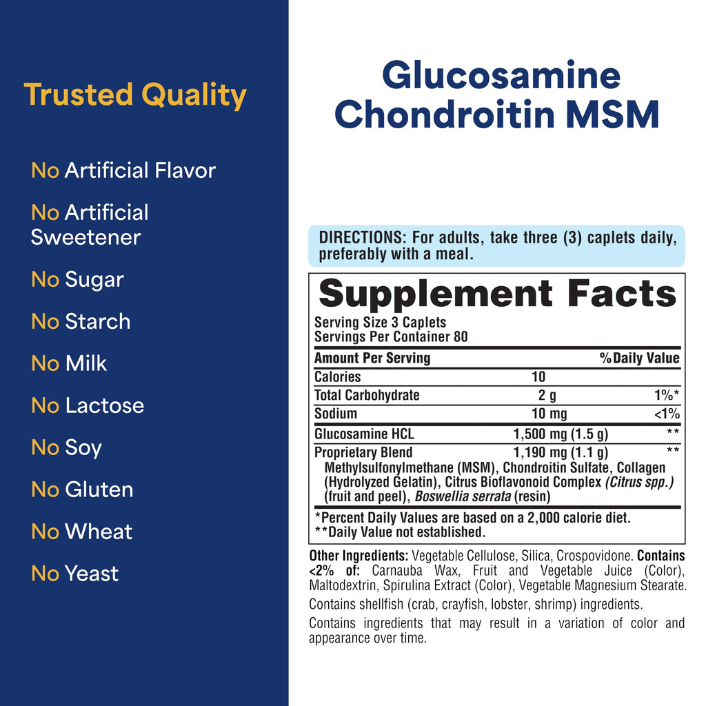 Glucosamine Chondroitin MSM Dietary Supplement M394